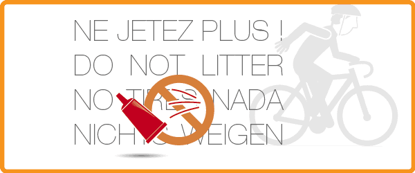 Logo de l'association cycliste Ne Jetez Plus !